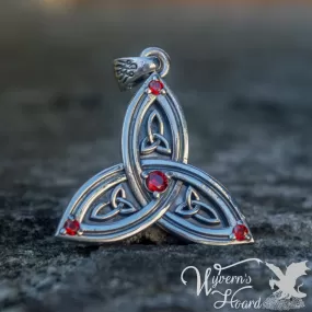 Bejeweled Triquetra Necklace