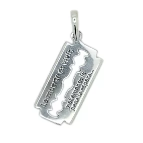 Razor Blade Unisex Pendant Silver 925